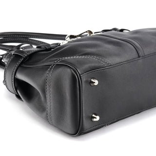 Coach F08A70 Black Leather Hamptons Tote Bag