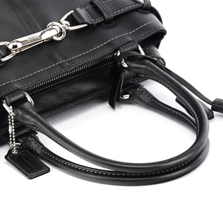 Coach F08A70 Black Leather Hamptons Tote Bag