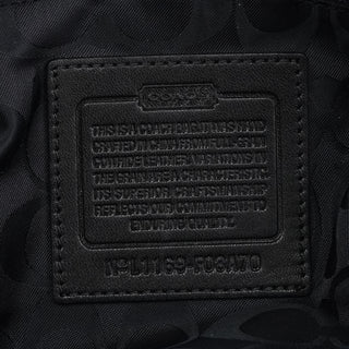 Coach F08A70 Black Leather Hamptons Tote Bag