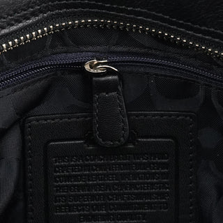 Coach F08A70 Black Leather Hamptons Tote Bag