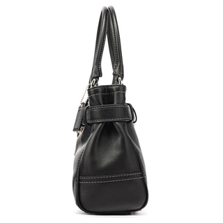 Coach F08A70 Black Leather Hamptons Tote Bag