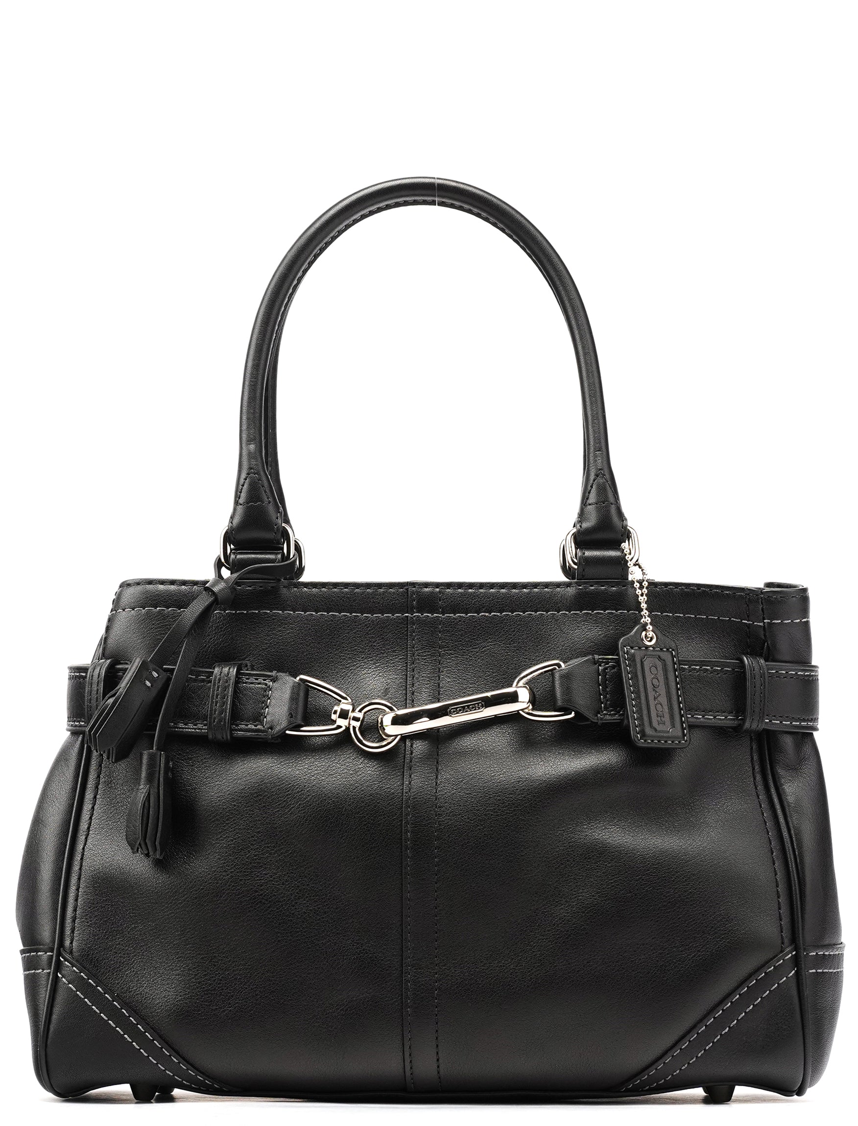 【希少】OLD COACH Dulles Bag leather black Coach – Rediscover Vintage