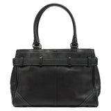 Coach F08A70 Black Leather Hamptons Tote Bag