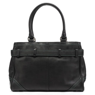Coach F08A70 Black Leather Hamptons Tote Bag