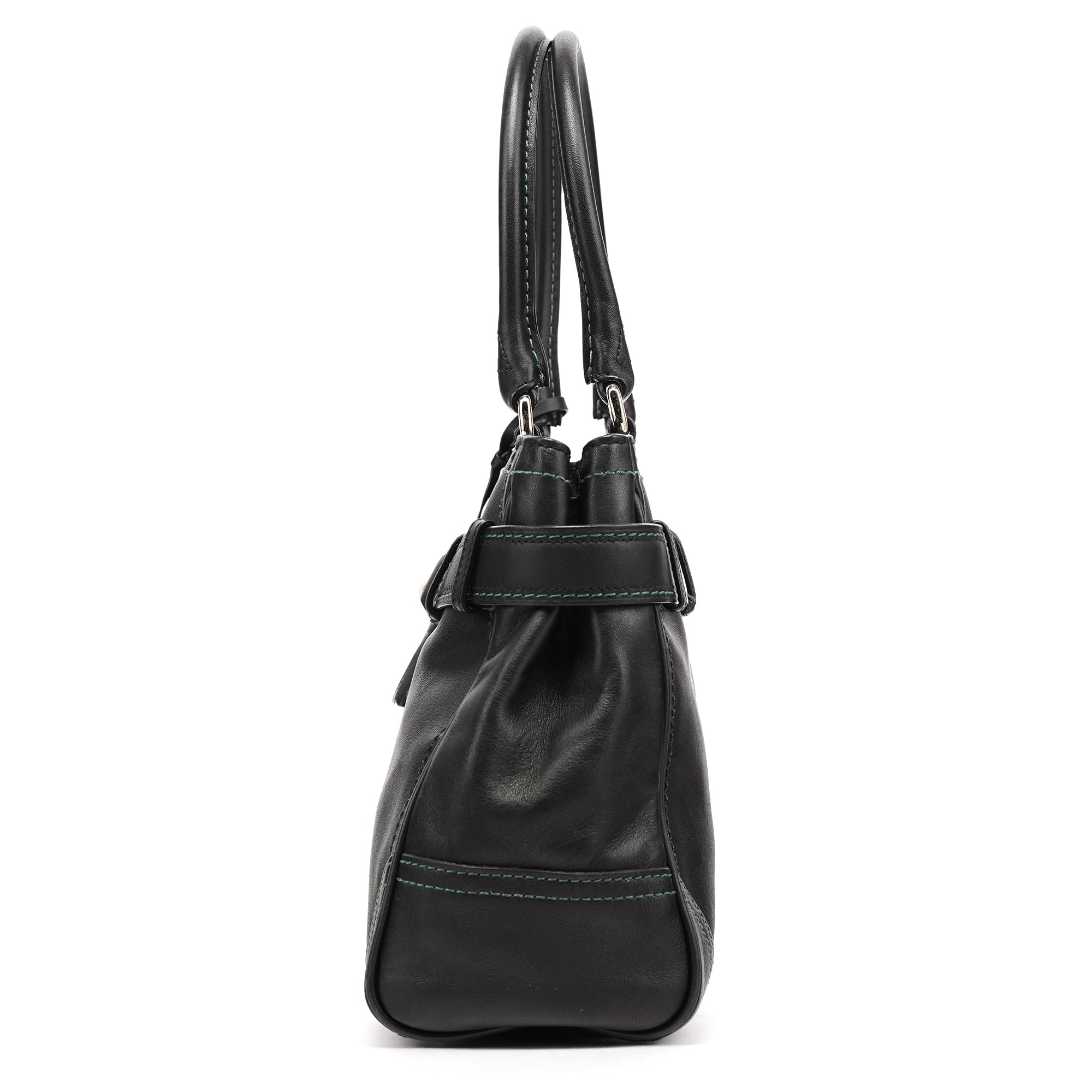 Coach F08A70 Black Leather Hamptons Tote Bag