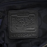 Coach F08A70 Black Leather Hamptons Tote Bag