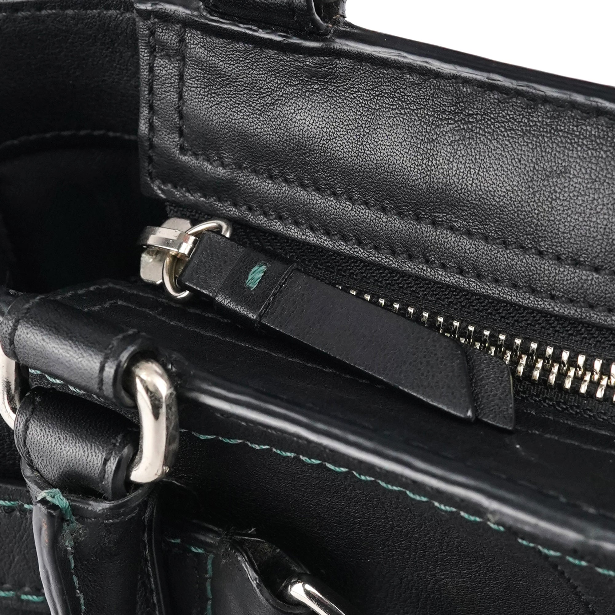 Coach F08A70 Black Leather Hamptons Tote Bag