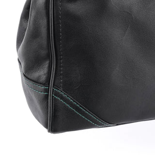 Coach F08A70 Black Leather Hamptons Tote Bag