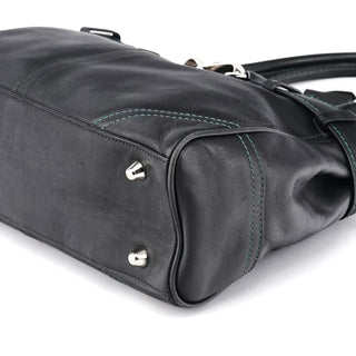 Coach F08A70 Black Leather Hamptons Tote Bag