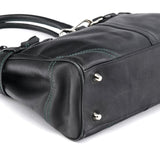 Coach F08A70 Black Leather Hamptons Tote Bag