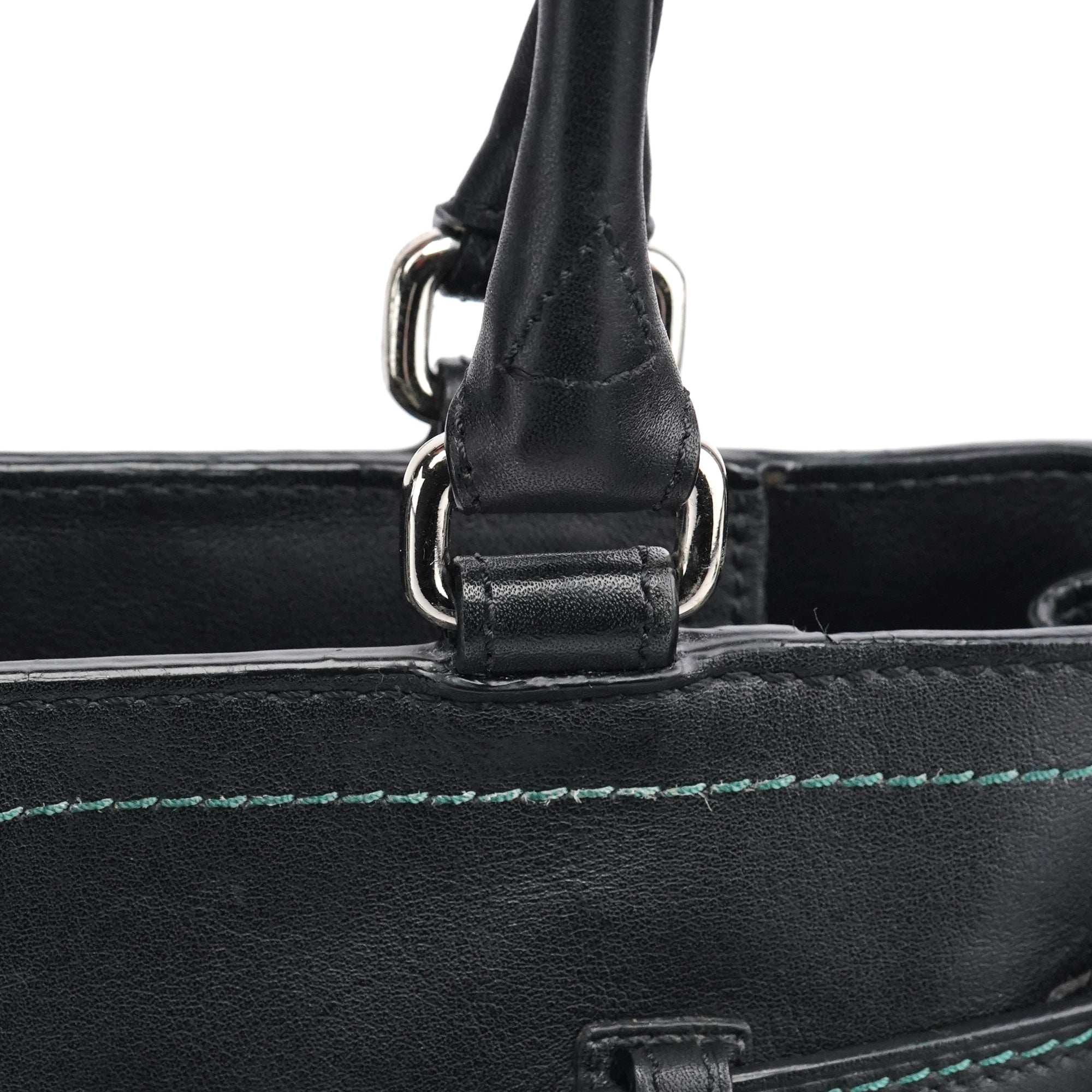 Coach F08A70 Black Leather Hamptons Tote Bag
