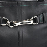Coach F08A70 Black Leather Hamptons Tote Bag