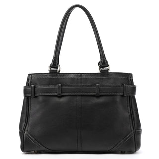 Coach F08A70 Black Leather Hamptons Tote Bag