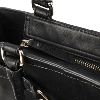 Coach F08A70 Black Leather Hamptons Tote Bag