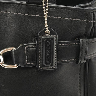 Coach F08A70 Black Leather Hamptons Tote Bag