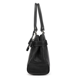 Coach F08A70 Black Leather Hamptons Tote Bag