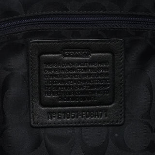 Coach F08A71 Black Leather Hamptons Tote Bag