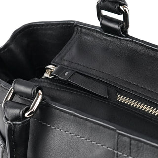 Coach F08A71 Black Leather Hamptons Tote Bag