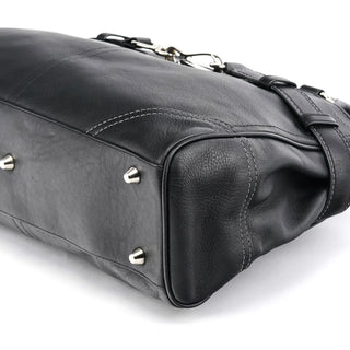 Coach F08A71 Black Leather Hamptons Tote Bag