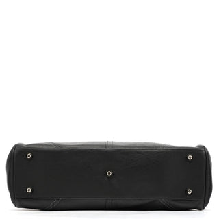 Coach F08A71 Black Leather Hamptons Tote Bag