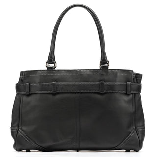 Coach F08A71 Black Leather Hamptons Tote Bag