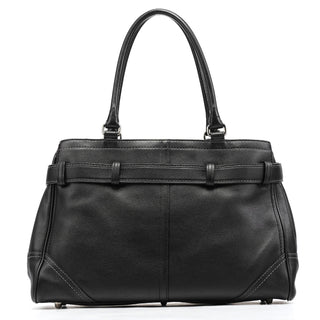 Coach F08A71 Black Leather Hamptons Tote Bag