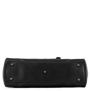 Coach F08A71 Black Leather Hamptons Tote Bag