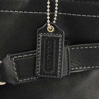 Coach F08A71 Black Leather Hamptons Tote Bag