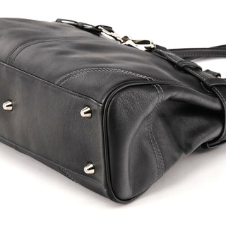 Coach F08A71 Black Leather Hamptons Tote Bag