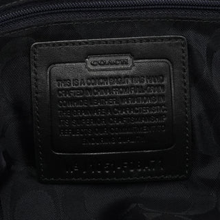 Coach F08A71 Black Leather Hamptons Tote Bag