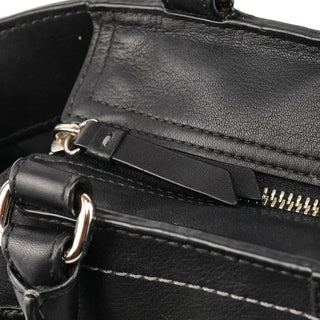 Coach F08A71 Black Leather Hamptons Tote Bag