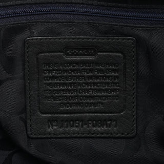 Coach F08A71 Black Leather Hamptons Tote Bag