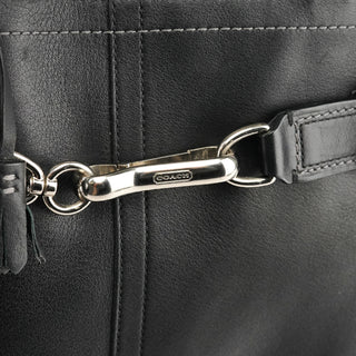 Coach F08A71 Black Leather Hamptons Tote Bag