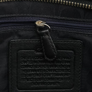 Coach F08A71 Black Leather Hamptons Tote Bag