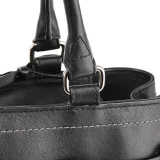 Coach F08A71 Black Leather Hamptons Tote Bag