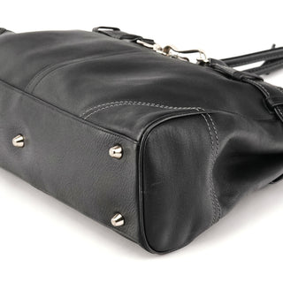 Coach F08A71 Black Leather Hamptons Tote Bag