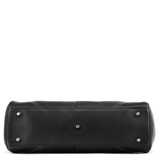 Coach F08A71 Black Leather Hamptons Tote Bag