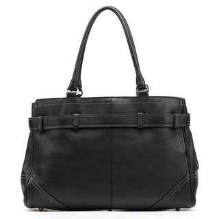 Coach F08A71 Black Leather Hamptons Tote Bag