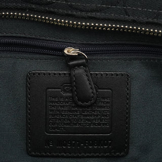 Coach F08K06 Black Signature Canvas Hamptons Tote Bag