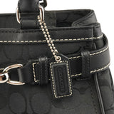 Coach F08K06 Black Signature Hamptons Tote Bag