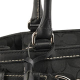 Coach F08K06 Black Signature Hamptons Tote Bag