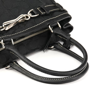 Coach F08K06 Black Signature Hamptons Tote Bag