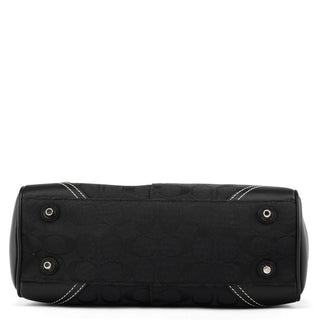 Coach F08K06 Black Signature Hamptons Tote Bag