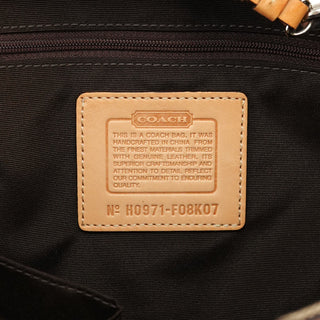 Coach F08K07 Beige Tan Signature Hampton Tote Bag