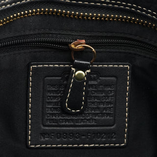 Coach F10212 Black Leather Tote Bag