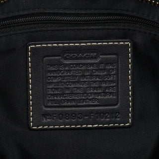 Coach F10212 Black Leather Tote Bag