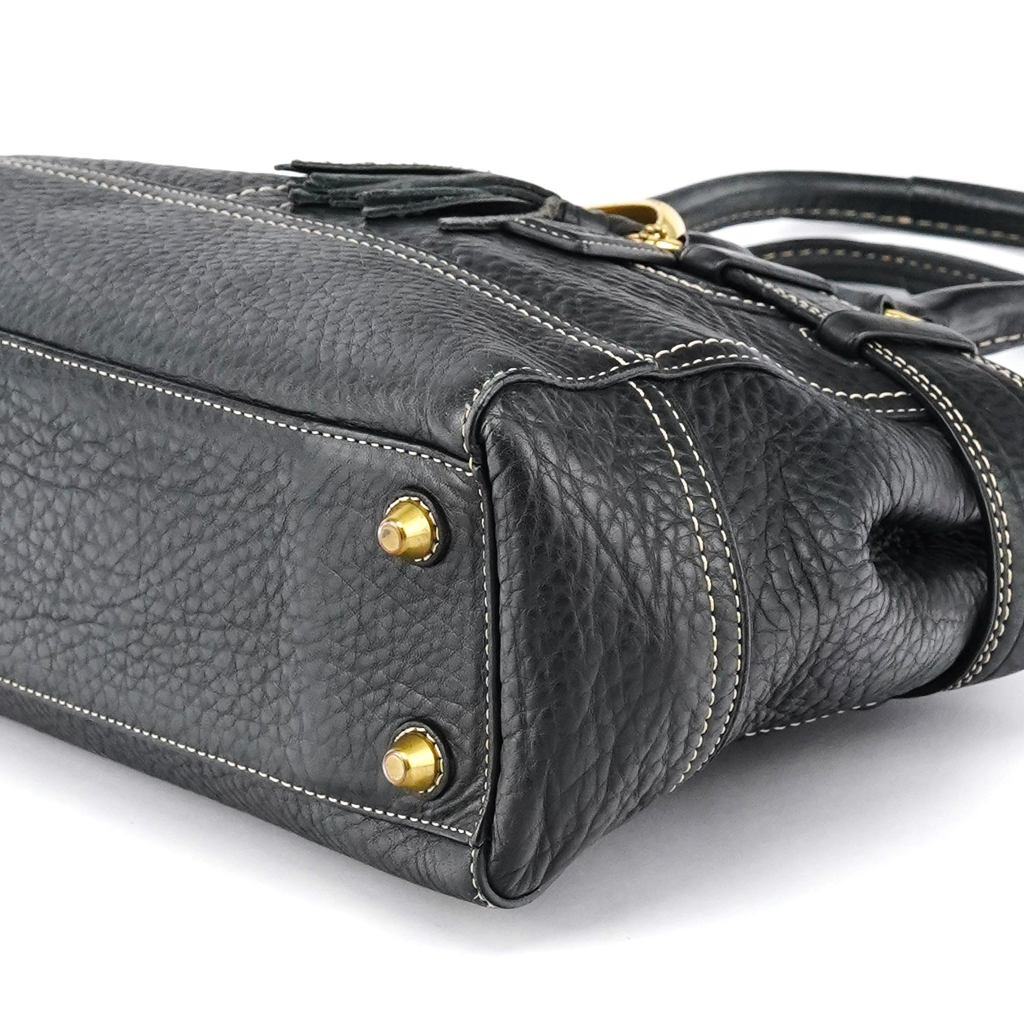 Coach F10212 Black Leather Tote Bag