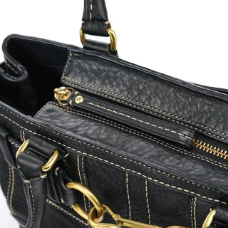 Coach F10212 Black Leather Tote Bag