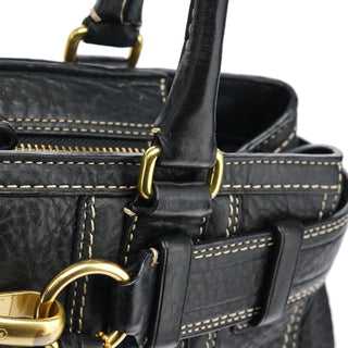 Coach F10212 Black Leather Tote Bag