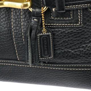 Coach F10212 Black Leather Tote Bag